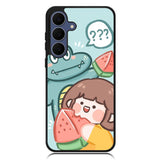 Cute Eat Watermelon Samsung Galaxy S25 FE Case OV11203