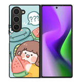Cute Eat Watermelon Samsung Galaxy Z Fold 6 5G 2024 Case OV11203