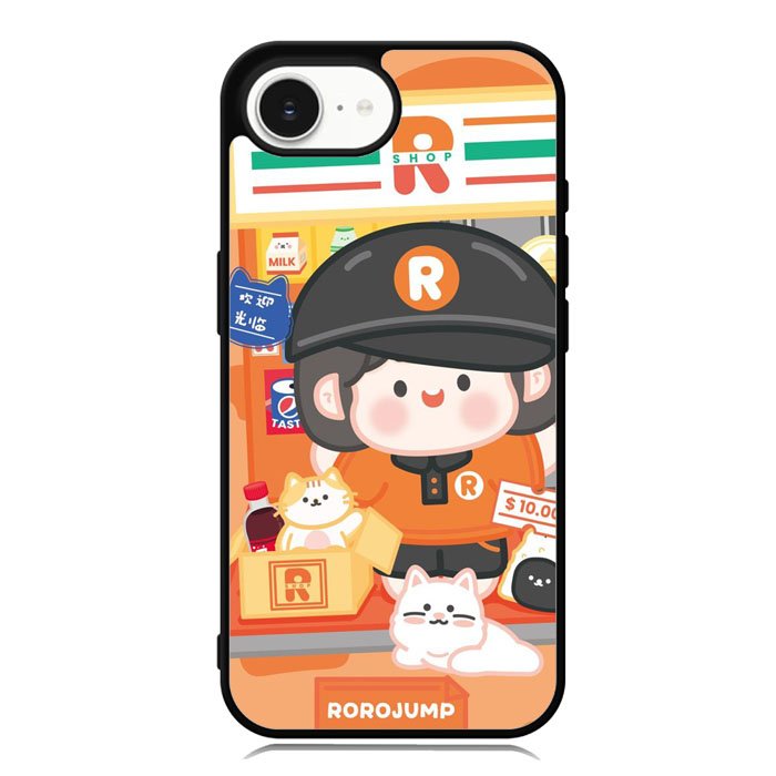 Cute Roro Jump market Shop iPhone 16e Case OV11211