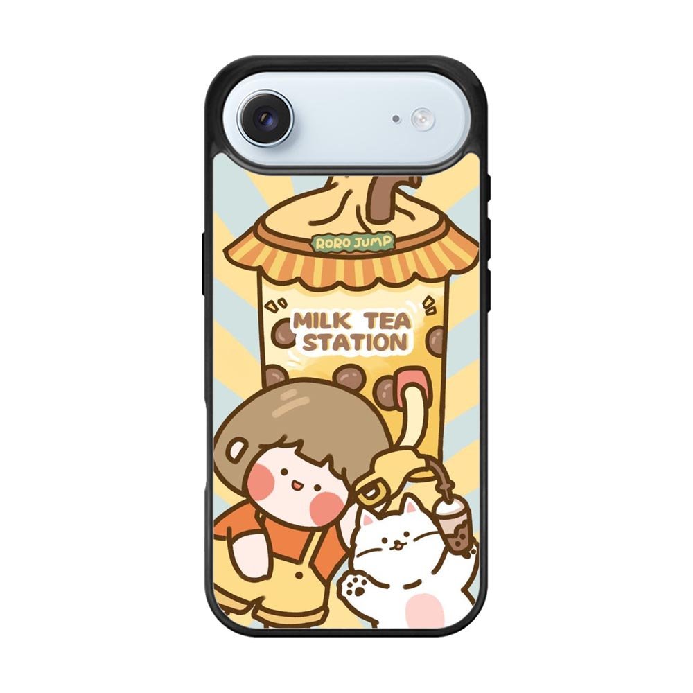 Cute Roro Jump Milk Tea Station iPhone Air Case QC11212