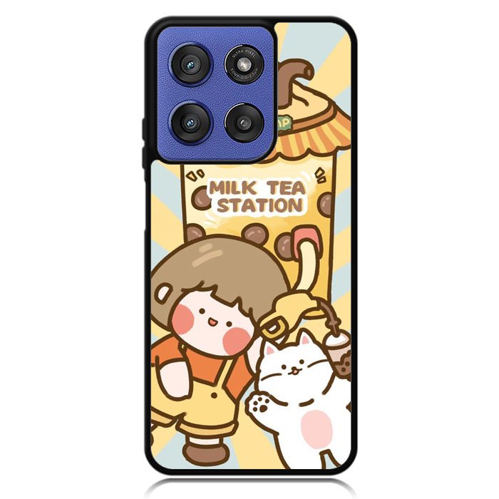 Cute Roro Jump Milk Tea Station Motorola Moto G Stylus 5G 2025 Case OV11212
