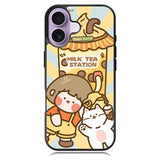 Cute Roro Jump Milk Tea Station iPhone 17 Case OV11212