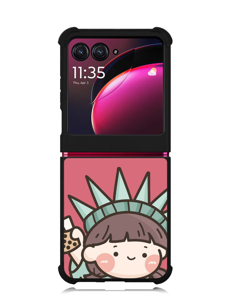 Cute Roro Jump and Liberty Motorola Moto Razr Plus 2023 , Moto Razr+ 2023 Case OV11209