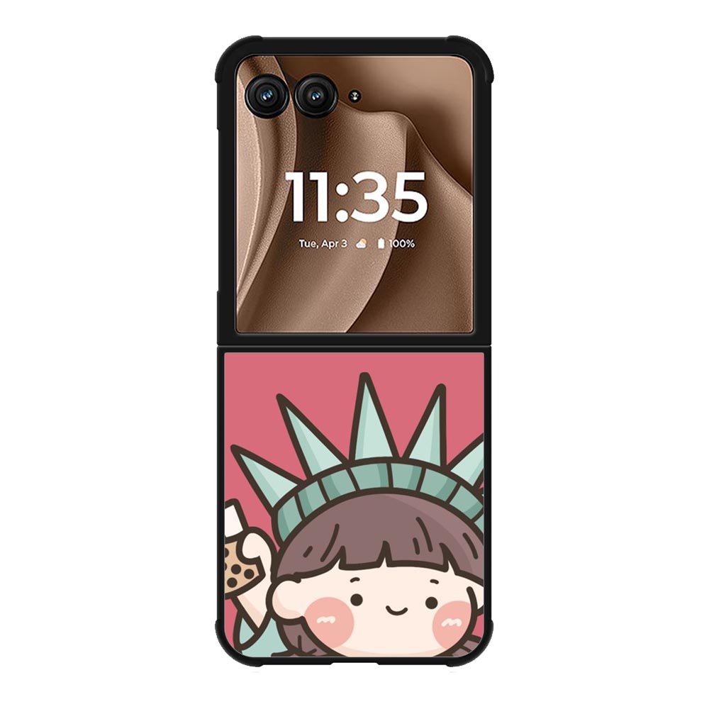 Cute Roro Jump and Liberty Motorola Moto RAZR Plus 2025 Case OV11209