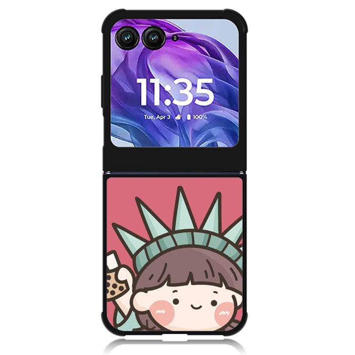 Cute Roro Jump and Liberty Motorola Moto Razr Plus 2024 , Moto Razr+ 2024 Case OV11209