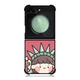 Cute Roro Jump and Liberty Samsung Galaxy Z Flip 6 5G 2024 Case OV11209