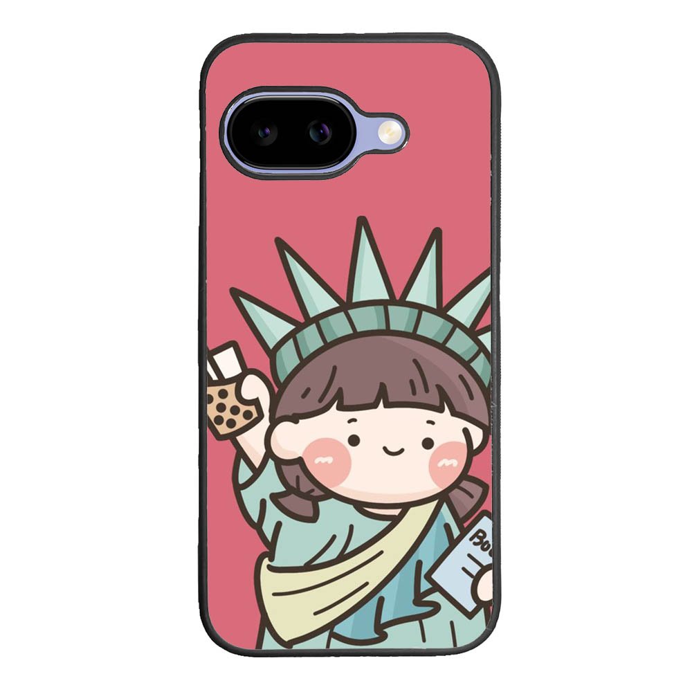 Cute Roro Jump and Liberty Google Pixel 10A Case OV11209