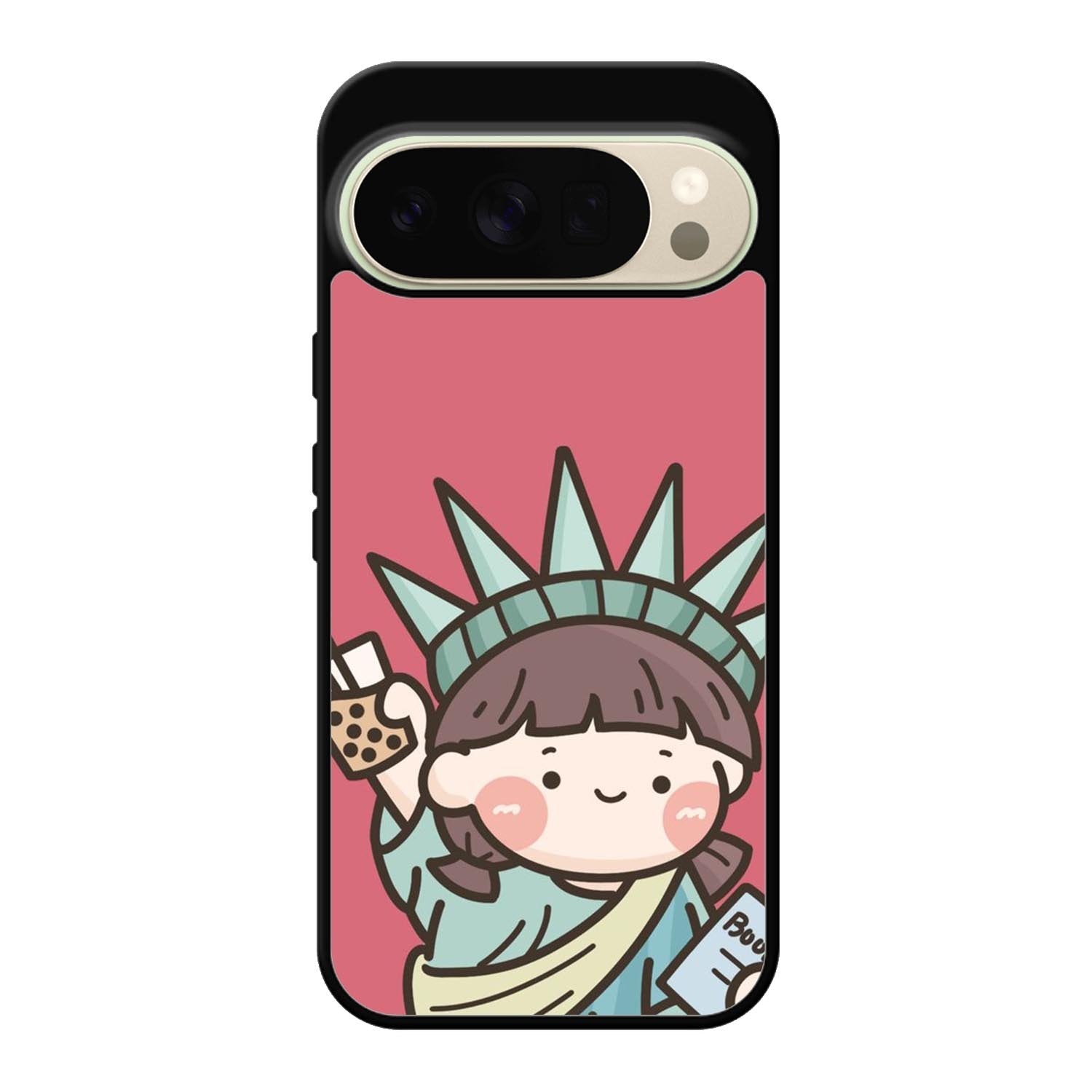 Cute Roro Jump and Liberty Google Pixel 10 Pro Case OV11209