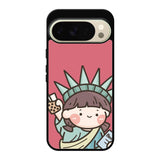 Cute Roro Jump and Liberty Google Pixel 10 Pro Case OV11209