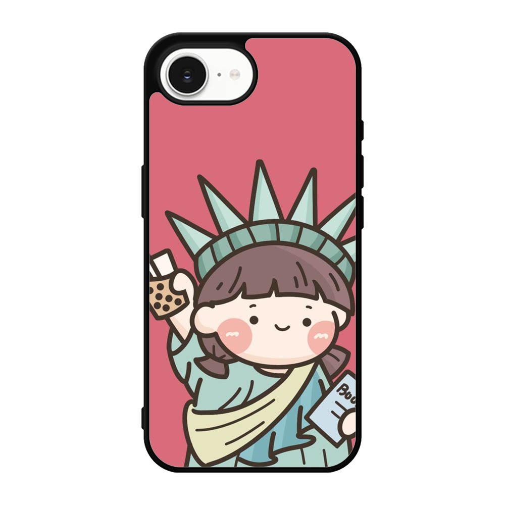 Cute Roro Jump and Liberty iPhone 17e Case OV11209