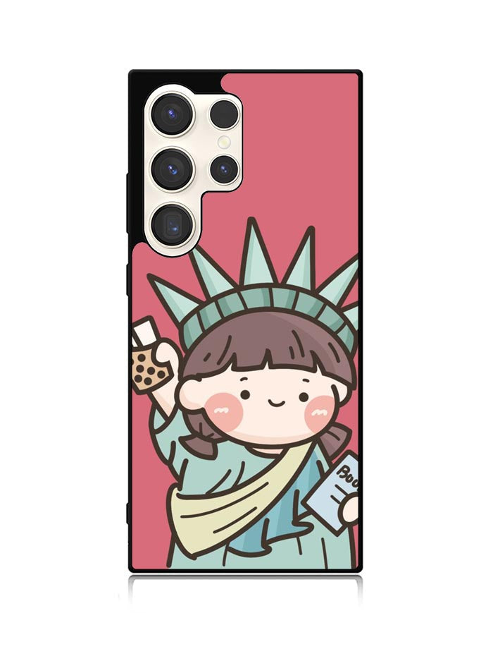 Cute Roro Jump and Liberty Samsung Galaxy S25 Ultra 5G Case QC11209