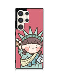 Cute Roro Jump and Liberty Samsung Galaxy S25 Ultra 5G Case QC11209