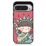 Cute Roro Jump and Liberty Google Pixel 10 | Google Pixel 10 Pro Case RC11209