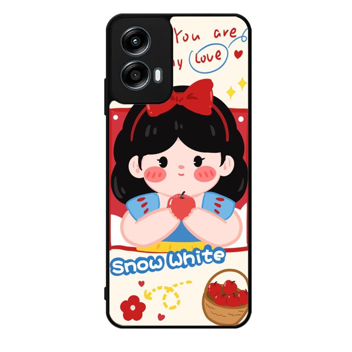 Cute Snow White Motorola Moto G Play 2024 Case OV11214