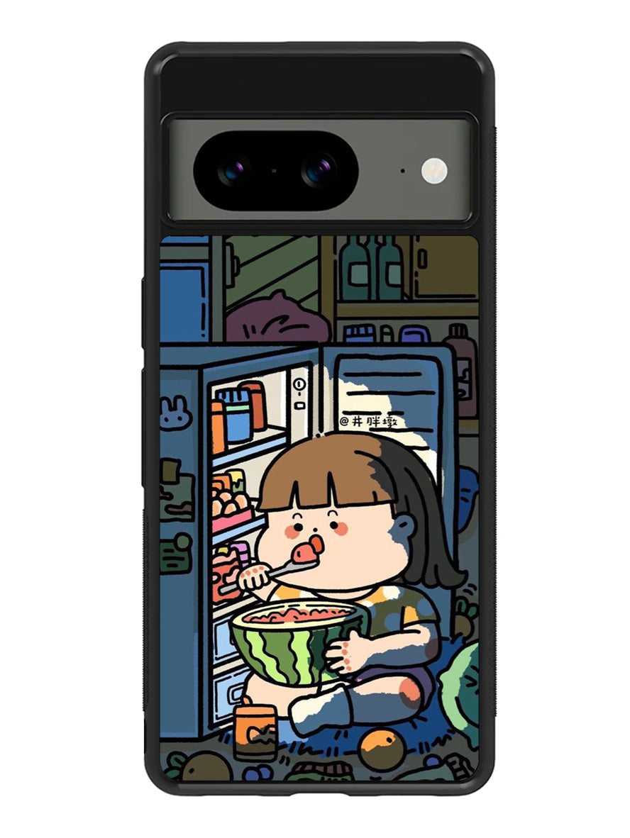 Cute Eat in The Night Google Pixel 8A Case QC11202