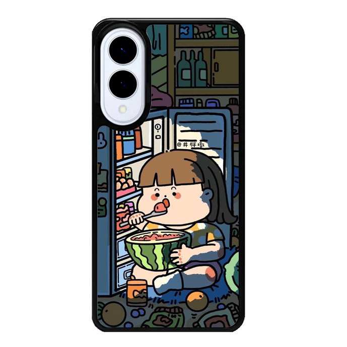 Cute Eat in The Night Samsung Galaxy S25 Edge 5G Case OV11202