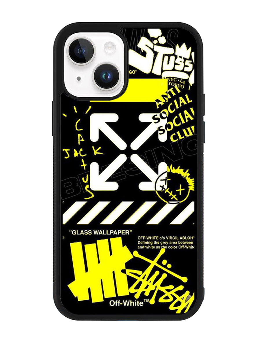 Hypebeast Yellow Black iPhone 14 Plus Case QC11221