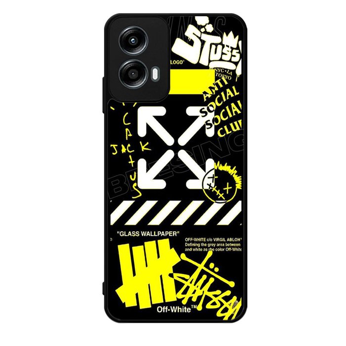 Hypebeast Yellow Black Motorola Moto G Play 2024 Case OV11221