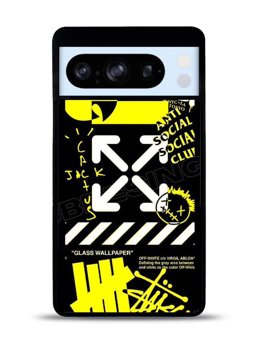 Hypebeast Yellow Black Google Pixel 8 Pro Case QC11221
