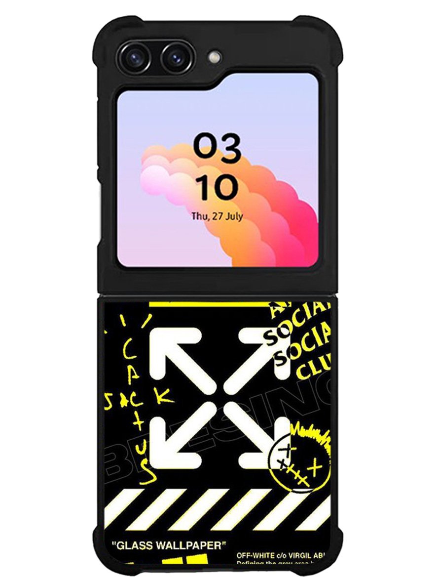 Hypebeast Yellow Black Samsung Galaxy Z Flip 5 5G 2023 Case OV11221