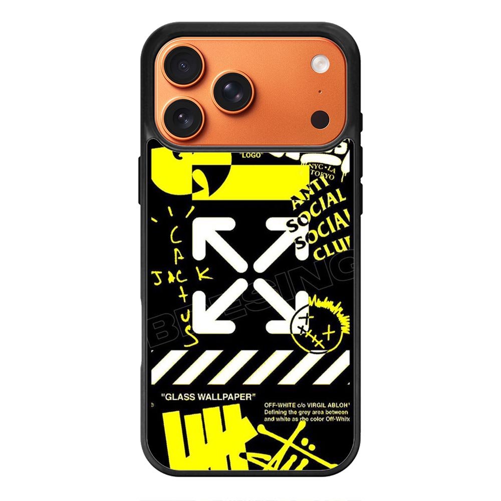 Hypebeast Yellow Black iPhone 17 Pro Max Case OV11221