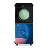 planet blue orange Samsung Galaxy Z Flip 6 5G 2024 Case OV11001
