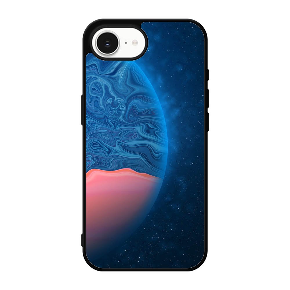 planet blue orange iPhone 17e Case QC11001