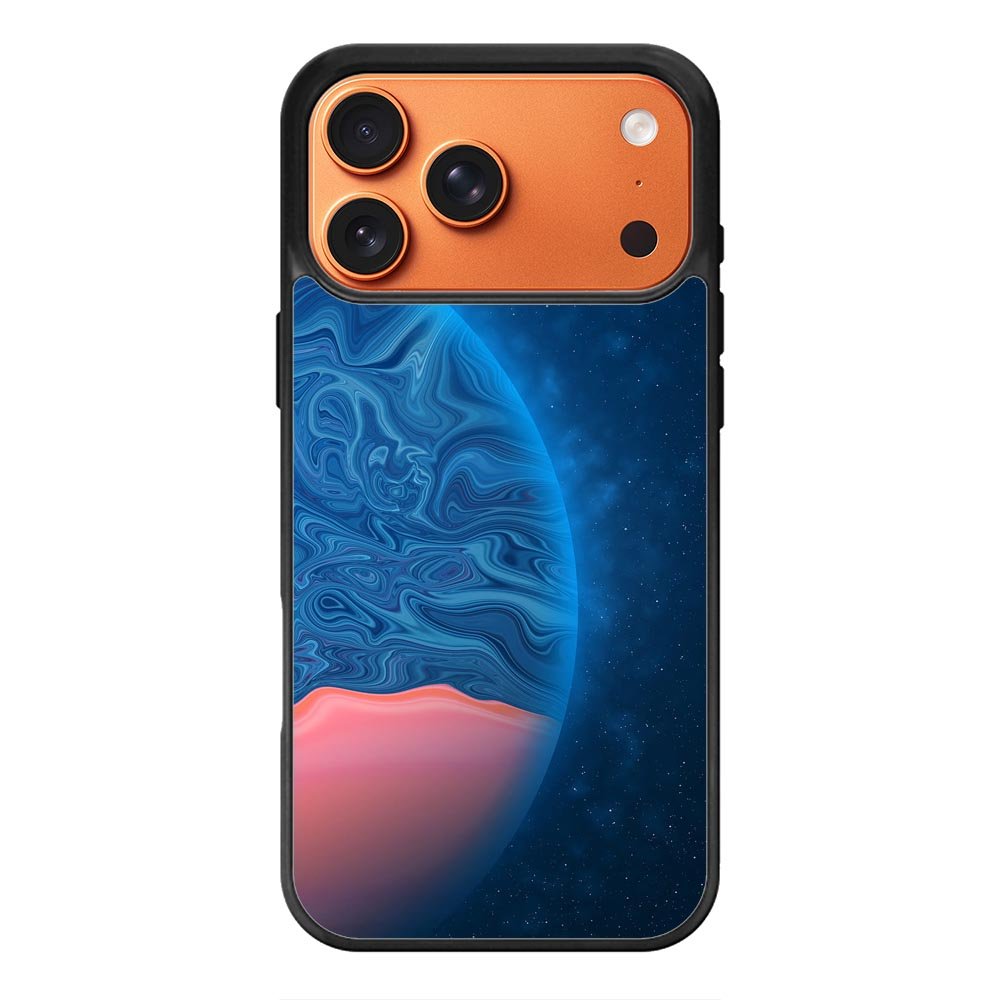 planet blue orange iPhone 17 Pro Case QC11001