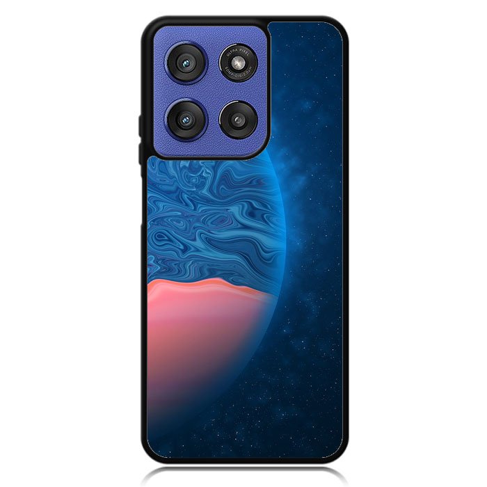 planet blue orange Motorola Moto G Stylus 5G 2025 Case OV11001