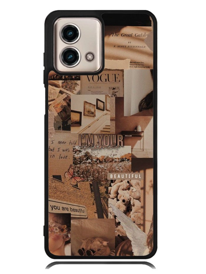 Aesthetic Brown Motorola Moto G Stylus 5G 2023 Case OV11233