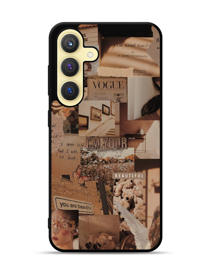 Aesthetic Brown Samsung Galaxy S25 Plus 5G , Samsung Galaxy S25+ 5G Case OV11233
