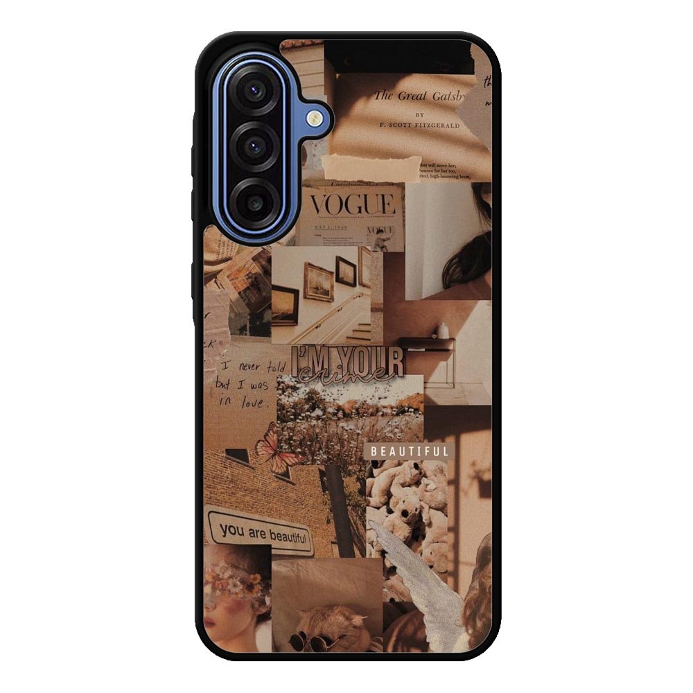 Aesthetic Brown Samsung Galaxy A17 Case OV11233