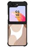 brown cream Samsung Galaxy Z Flip 5 5G 2023 Case OV11186