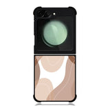 brown cream Samsung Galaxy Z Flip 6 5G 2024 Case OV11186