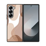 brown cream Samsung Galaxy Z Fold 7 5G Case QC11186