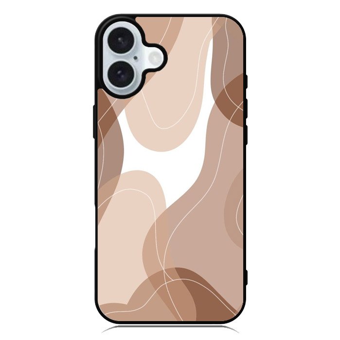 brown cream iPhone 16 Plus Case QC11186