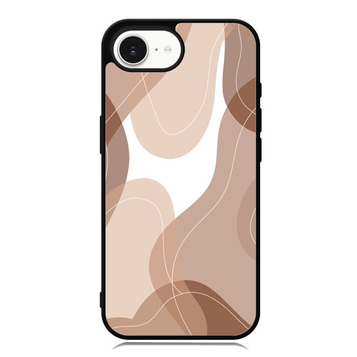 brown cream iPhone 16e Case OV11186