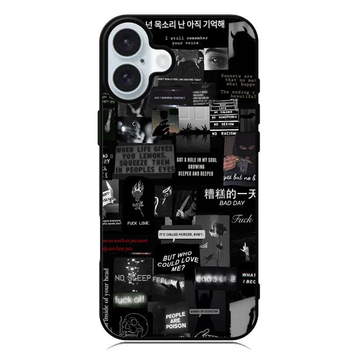 Dark Vibes iPhone 16 Case QC11060