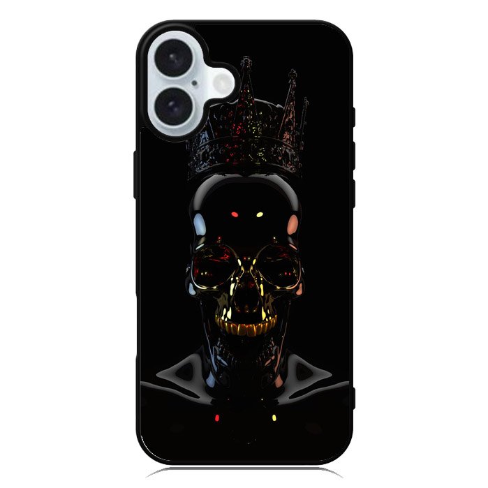 Skull Black iPhone 16 Plus Case