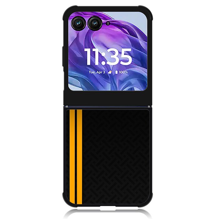 Abstract Yellow Lines Motorola Moto Razr Plus 2024 , Moto Razr+ 2024 Case OV10708