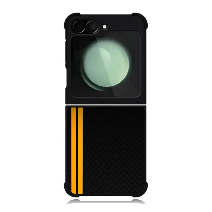 Abstract Yellow Lines Samsung Galaxy Z Flip 6 5G 2024 Case OV10708