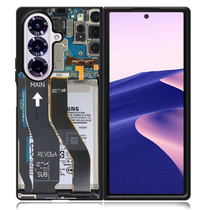 Inside electronics Samsung Galaxy Z Fold 7 Case OV10879