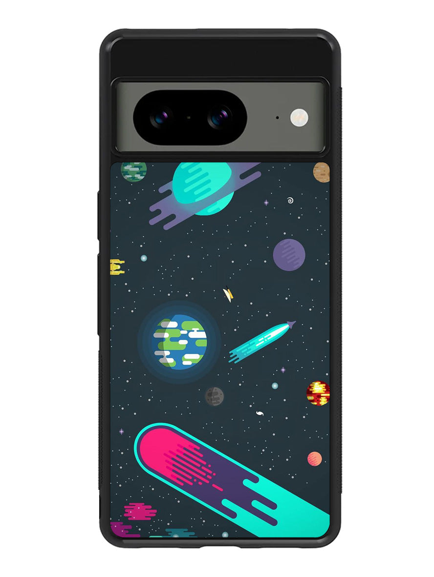 Cartoon Galaxy Google Pixel 8 Case QC10675