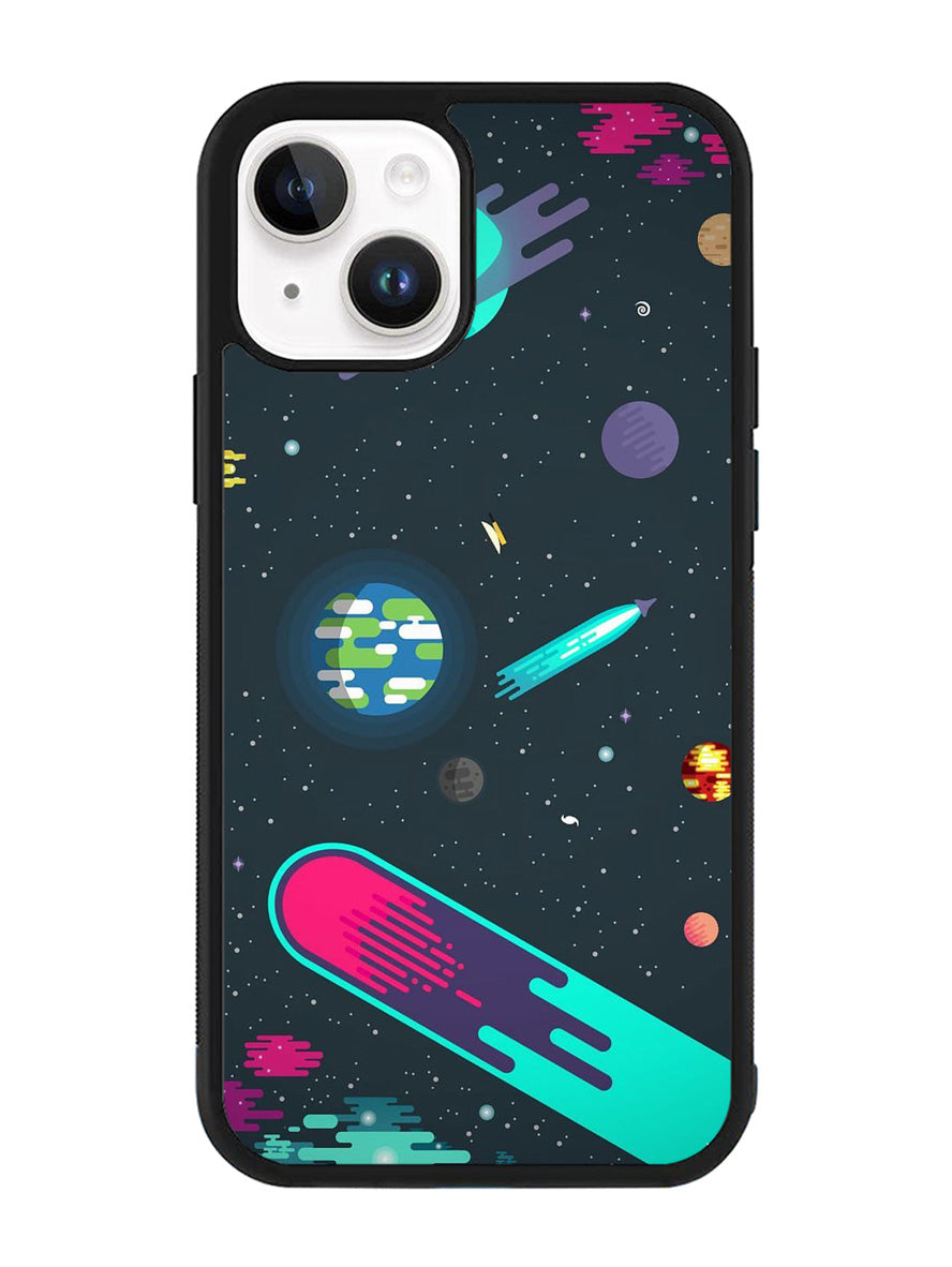 Cartoon Galaxy iPhone 14 Case QC10675
