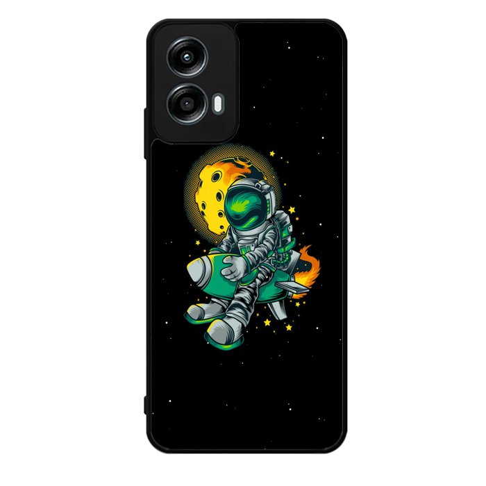 Astraunaut Black Motorola Moto G Play 2024 Case OV10638