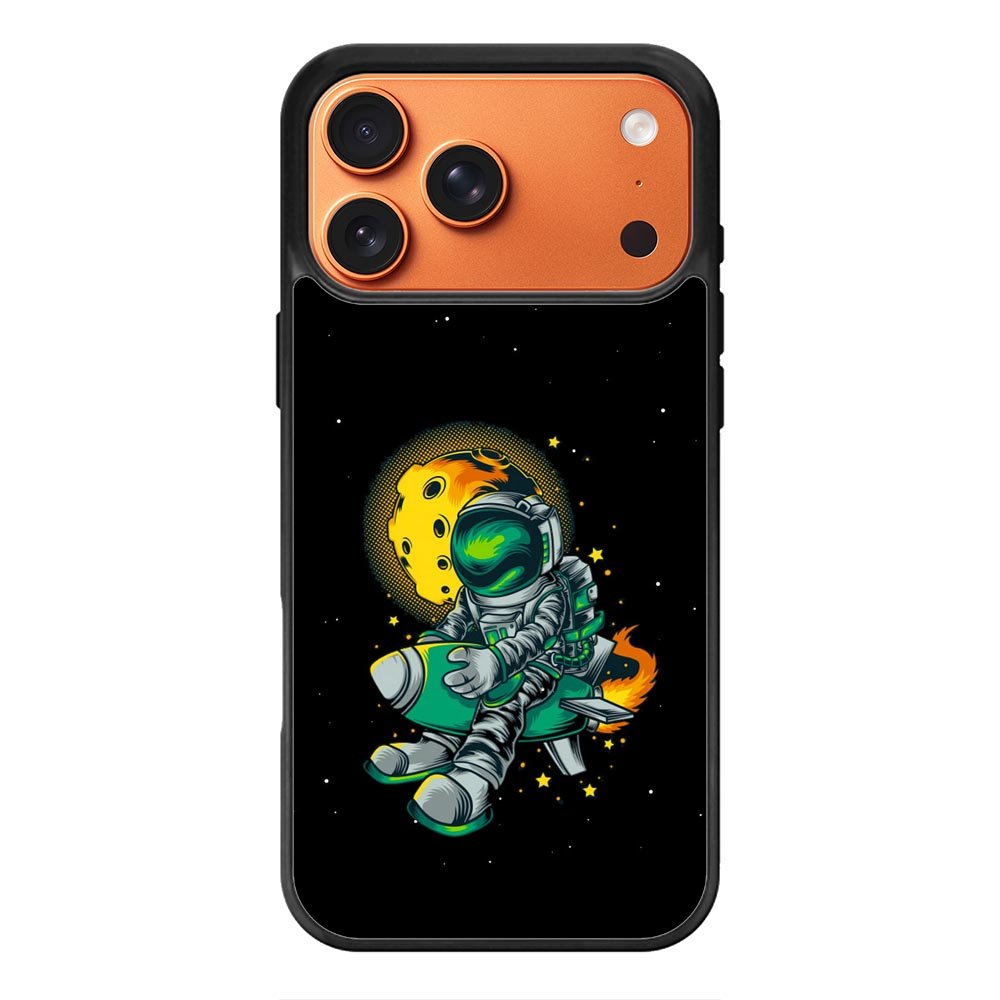 Astraunaut Black iPhone 17 Pro Max Case QC10638