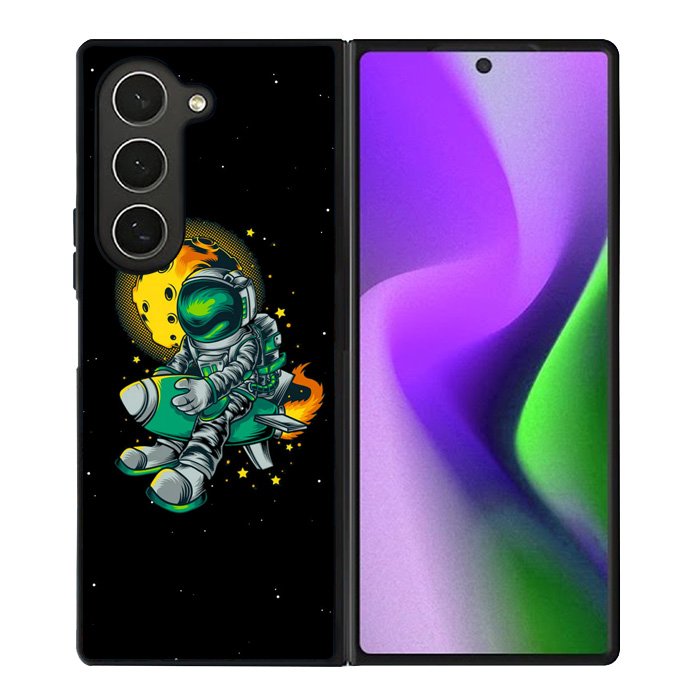 Astraunaut Black Samsung Galaxy Z Fold 6 5G 2024 Case OV10638
