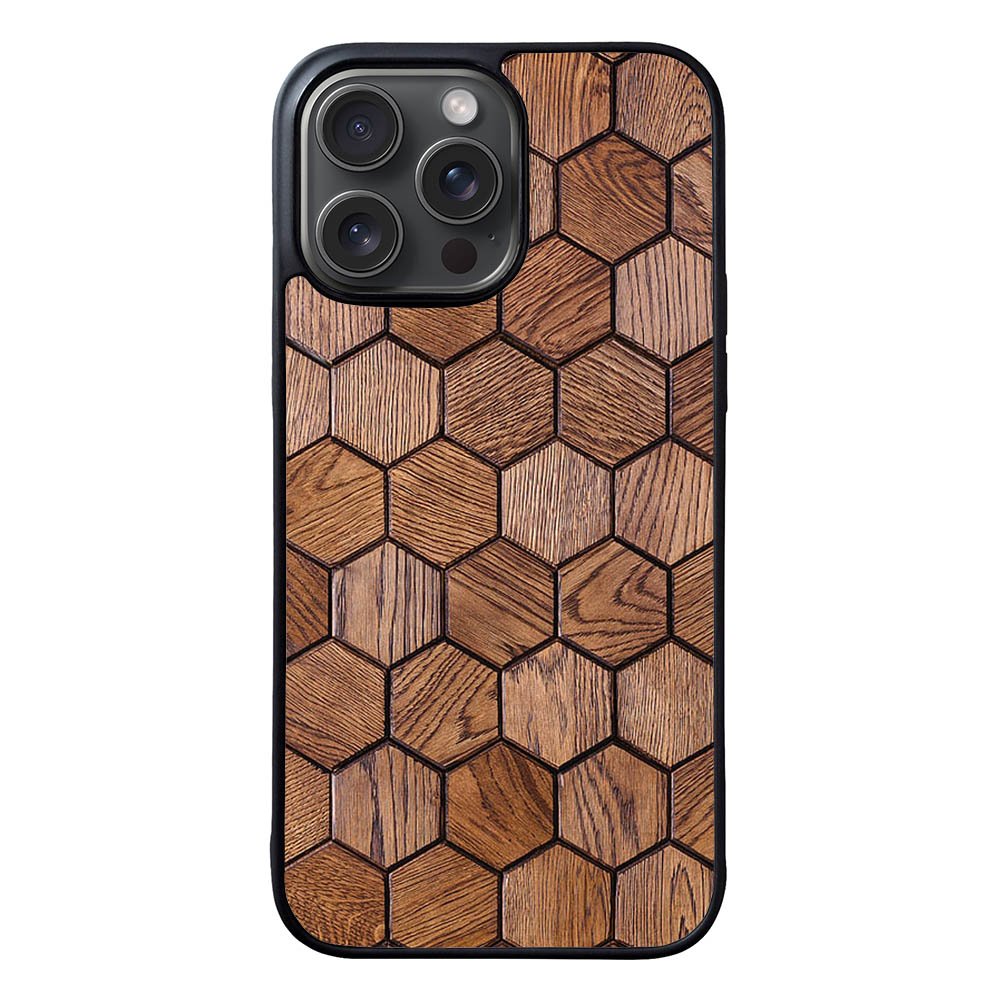 wooden hexagons FLX0443 iPhone 15 Pro Max Case