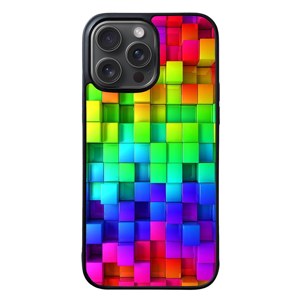 multicolored cubes FLX0448 iPhone 15 Pro Max Case