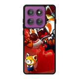 aggretsuko cartoon Motorola Moto Edge 60 Pro Case QC10895